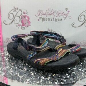 Skechers sandals rainbow Multi-Color Strappy Sport Sandals